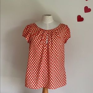 Orange dotted Blouse 🍊